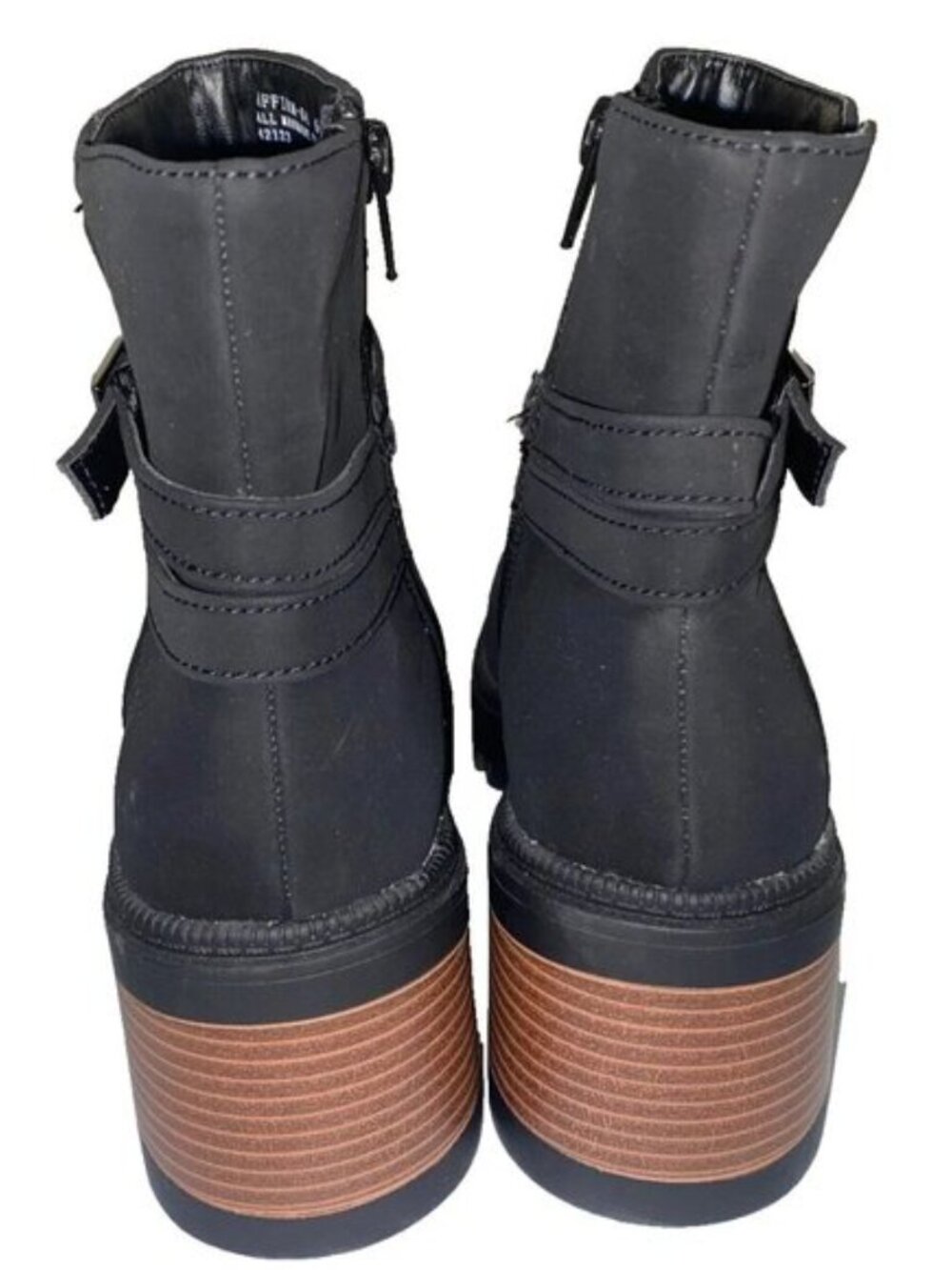 Bamboo Affirm Lug Sole Bootie Women's Boot Black Size 10 - Picture 3 of 7